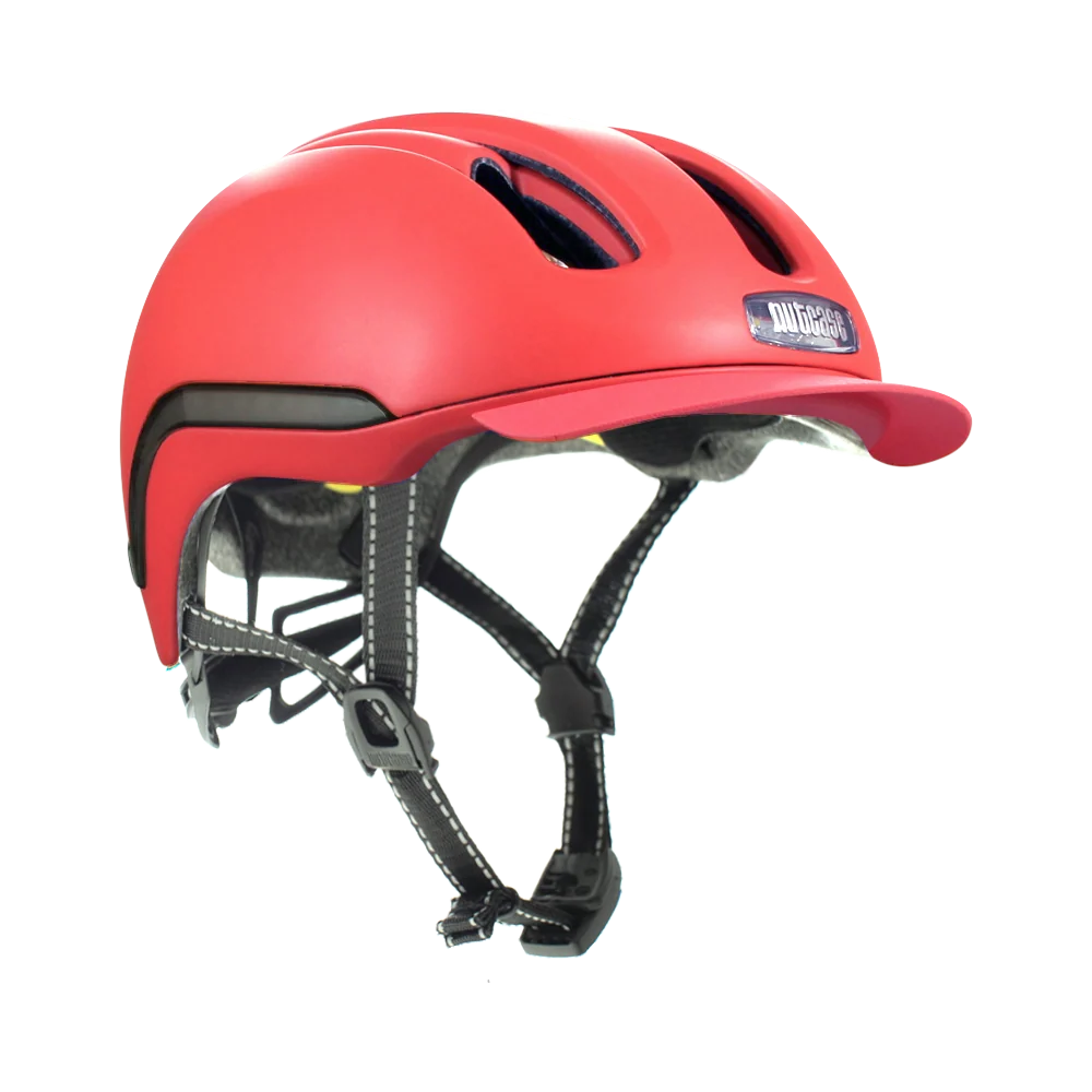 Nutcase VIO Maritime MIPS LED Helmet – Reef (matte coral/orange) – L/XL