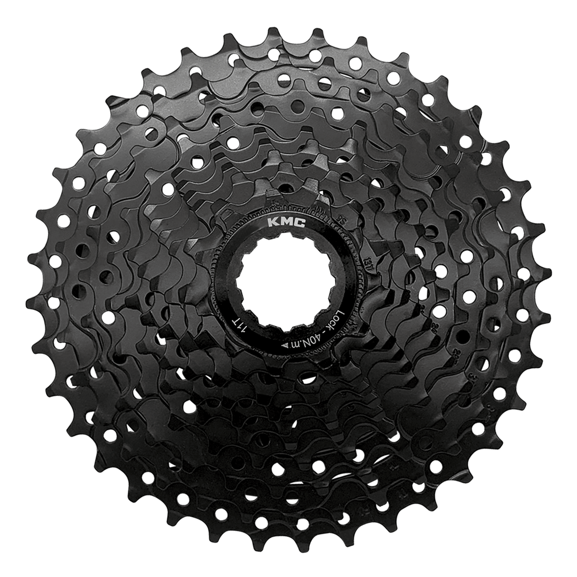 KMC REACT HG CASSETTE 10 - SPEED 11 - 36T HIGH TENSILE STEEL, BLACK - ACCESSORIES - Marleens - Electrify NZ