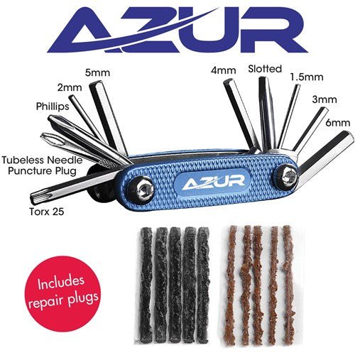 10 Function - Tubeless Multi Tool With Plugs Product Code: ATMT - ACCESSORIES - BIKE CORP - Electrify NZ