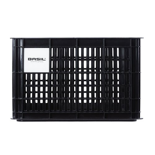 BASIL BICYCLE CRATE MED - 29.5L - RECYCLED SYNTHETIC, BLACK - ACCESSORIES - Marleens - Electrify NZ
