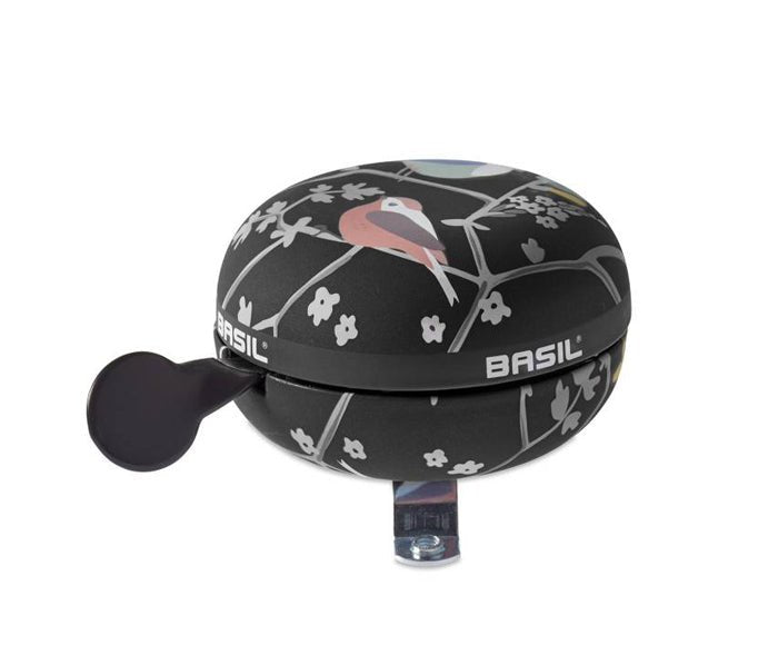 BASIL BIG BELL WANDERLUST, BIKE BELL, 80MM Ø, CHARCOAL - ACCESSORIES - Marleens - Electrify NZ