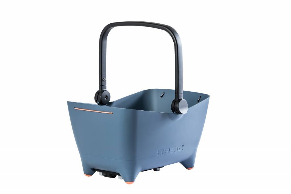 BASIL BUDDY, BICYCLE BASKET FOR DOGS,FADED DENIM (MIK Fittings Included) - ACCESSORIES - Marleens - Electrify NZ