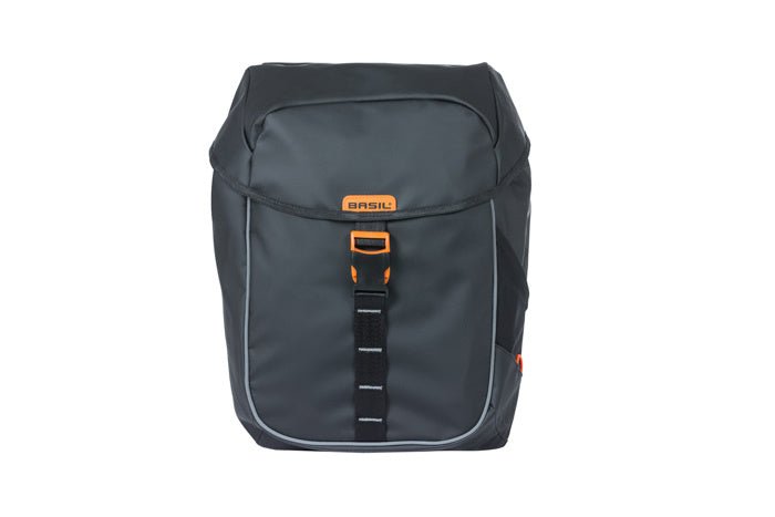 BASIL MILES TARPAULIN DOUBLE BAG, 34L, BLACK ORANGE - Accessories - Marleens - Electrify NZ