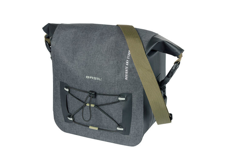 BASIL NAVIGATOR STORM KF, WATERPROOF HANDLEBAR BAG,10 - 11L, BLACK - ACCESSORIES - Marleens - Electrify NZ