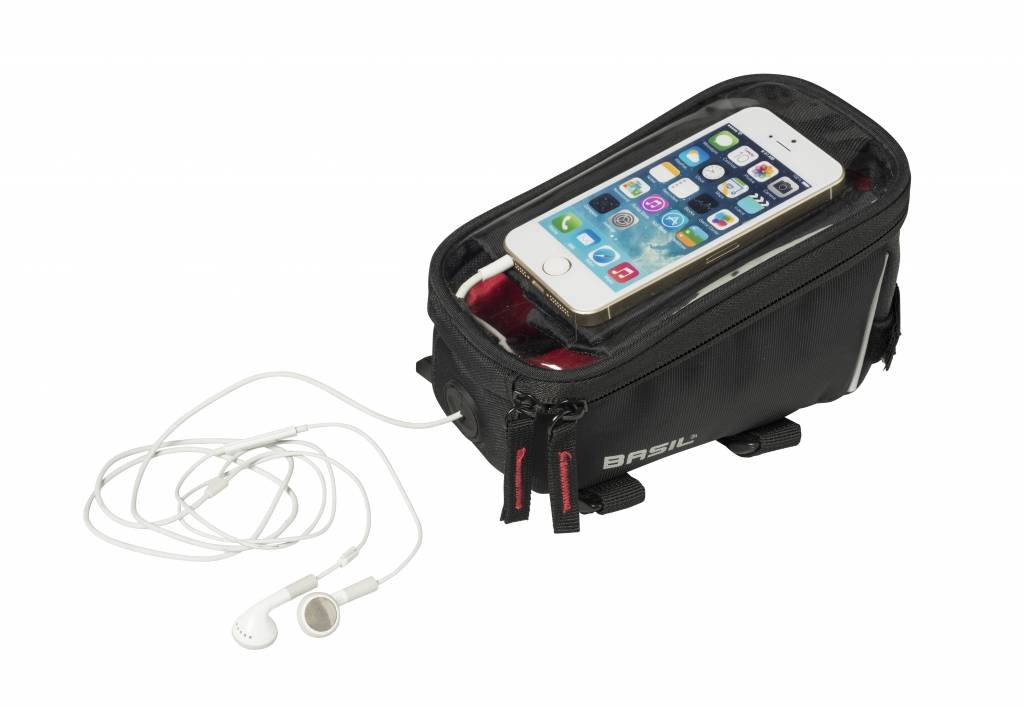 BASIL SPORT DESIGN FRAME BAG, 1L, BLACK - Accessories - Marleens - Electrify NZ