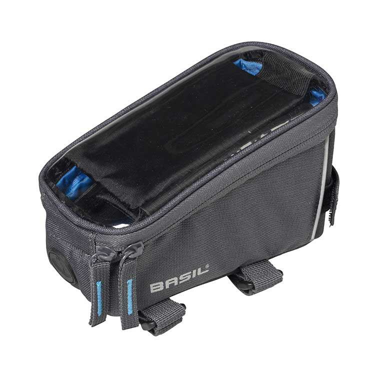 BASIL SPORT DESIGN FRAME BAG, 1L, GRAPHITE - Accessories - Marleens - Electrify NZ