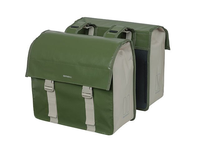 BASIL URBAN LOAD DOUBLE BAG, MOSS GREEN/SAND - ACCESSORIES - Marleens - Electrify NZ
