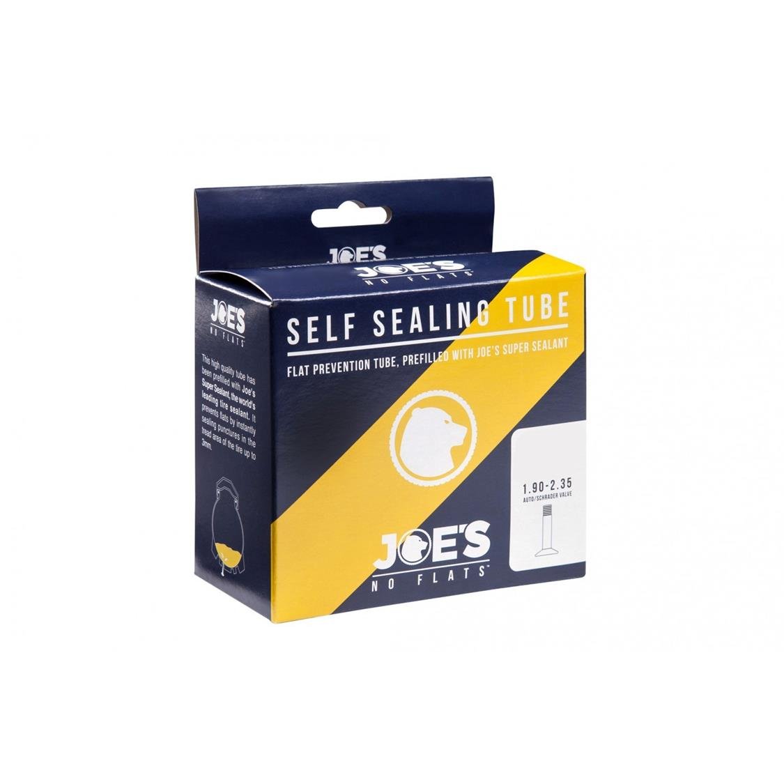 JOE'S COMMUTE YELLOW GEL SELF SEALING TUBE SV 29" X 1.9 - 2.35 (700c x 50/58) - Accessories - M - Electrify NZ