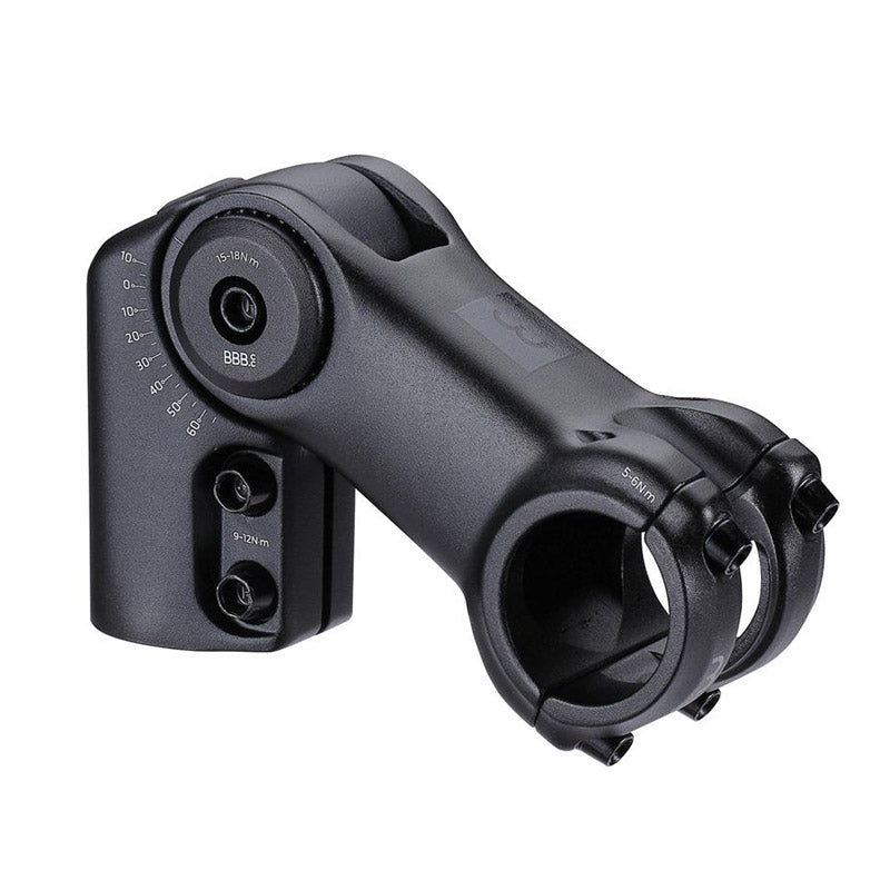 BBB 'HIGHFIX OS' STEM 100mm 31.8 +60/-10D ADJUSTABLE (Fits 28.6mm Steerer)