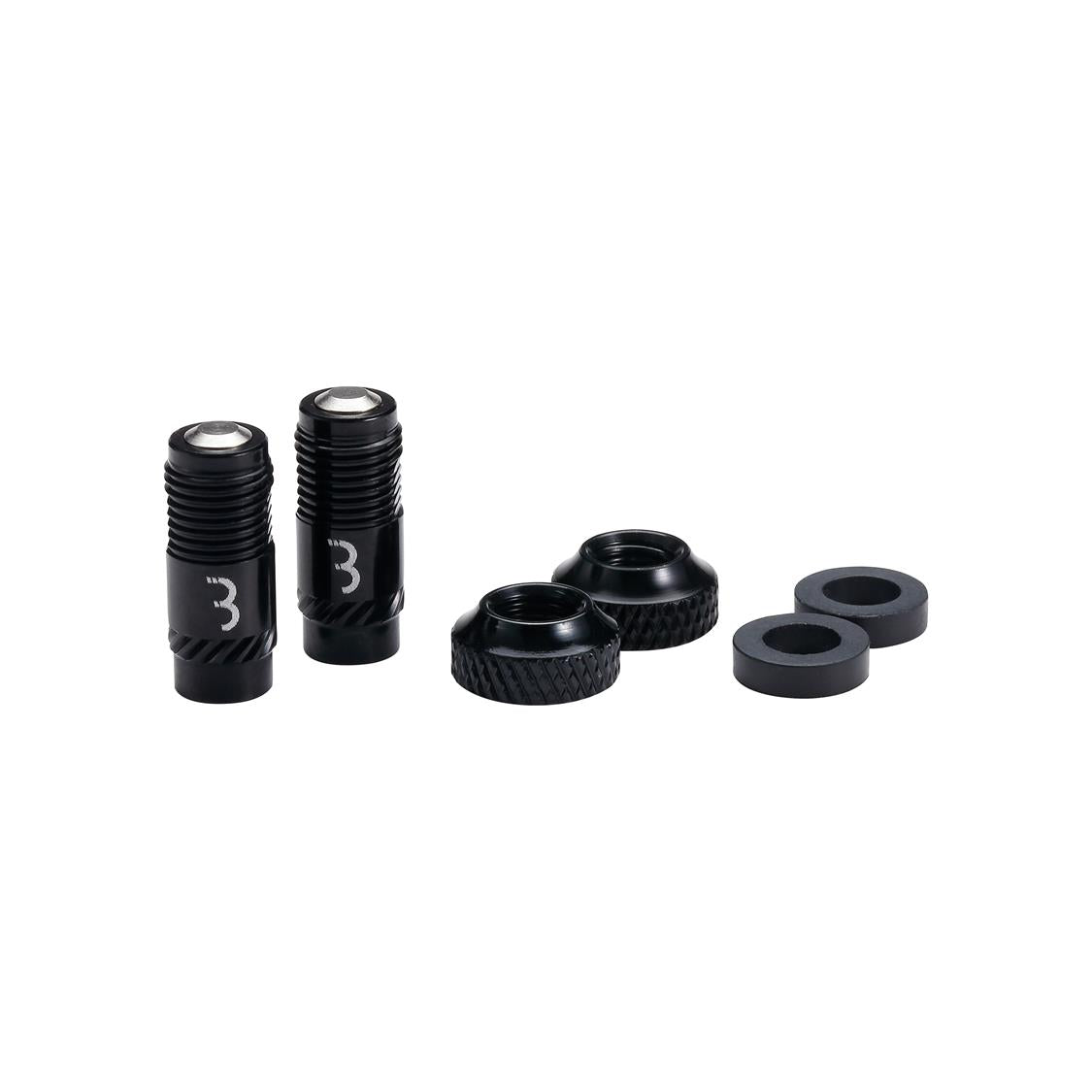 BBB VALVE CAPS CORECAP 2pcs - BLACK