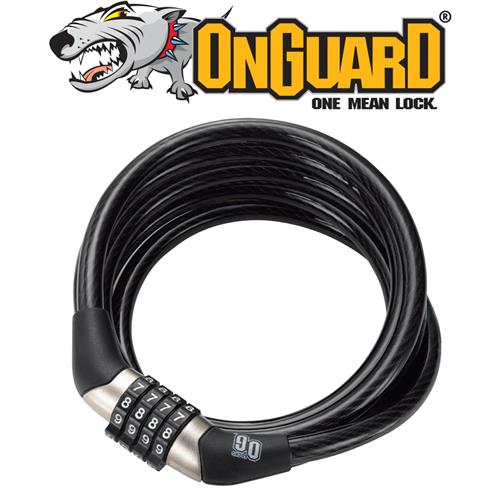 OG Series - Coiled Cable Lock Combo - 150cm x 8mm Product Code: 5817 - BIKE CORP - Electrify NZ