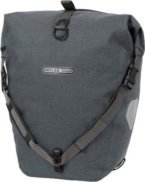 Ortlieb Back-Roller High-Vis QL2.1 Pannier - Black Reflective (Single) - F5505 - bike bag - Ortlieb - Electrify NZ