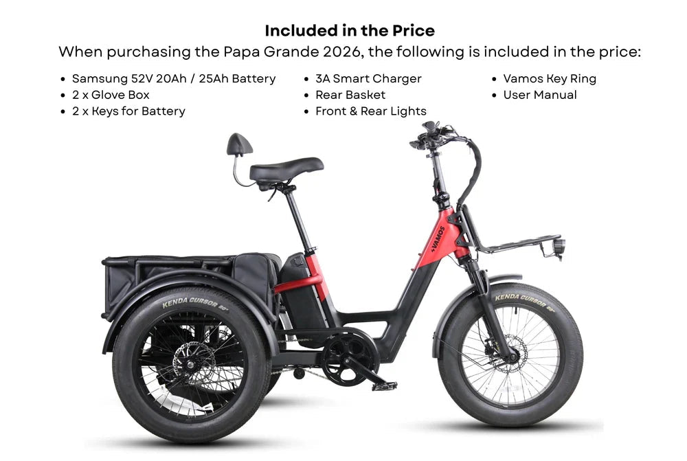 Vamos Papa Grande Pro E-Trike - Electrify NZ